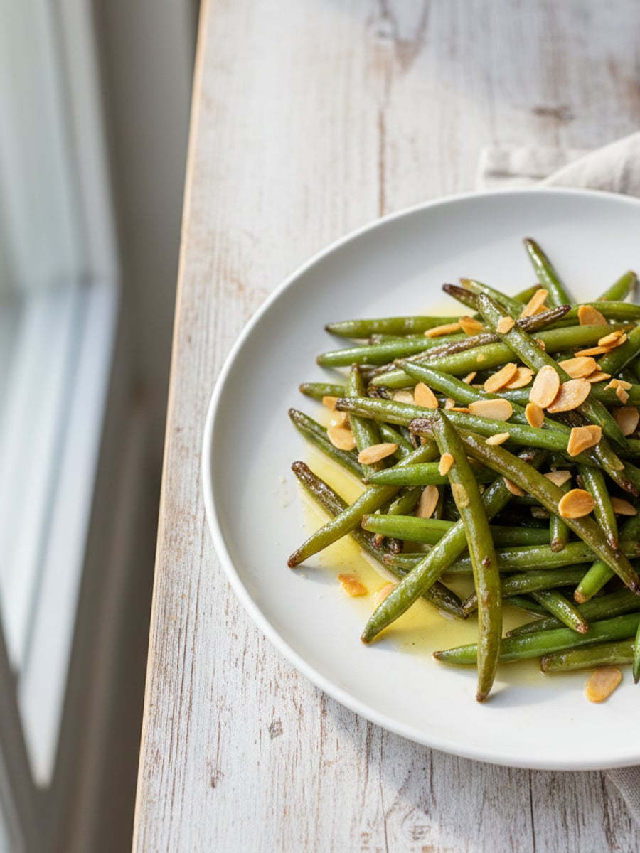 AI-bild: Smörstekta haricots verts