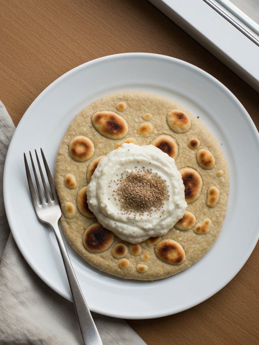 AI-bild: LCHF-naan med vitlök