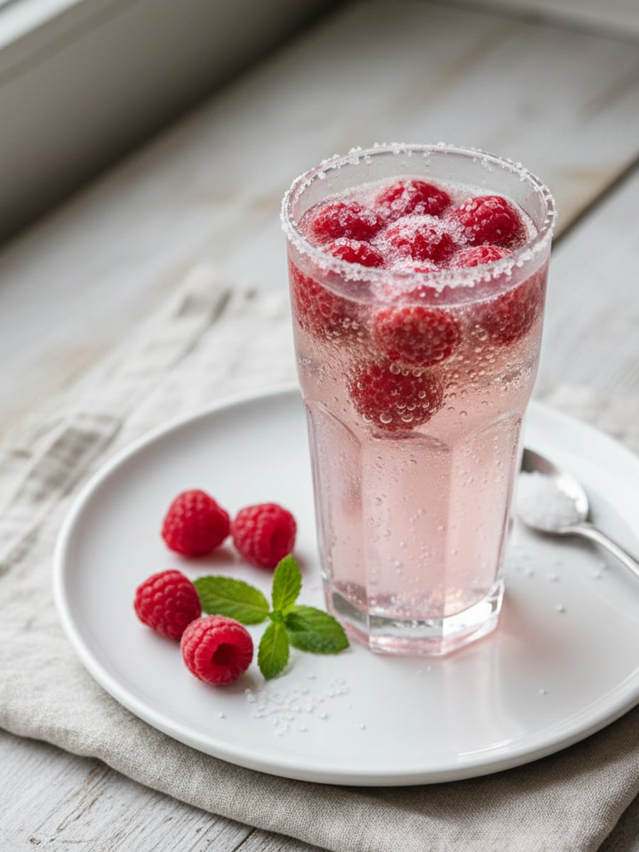 AI-bild: Bär-prosecco mocktail