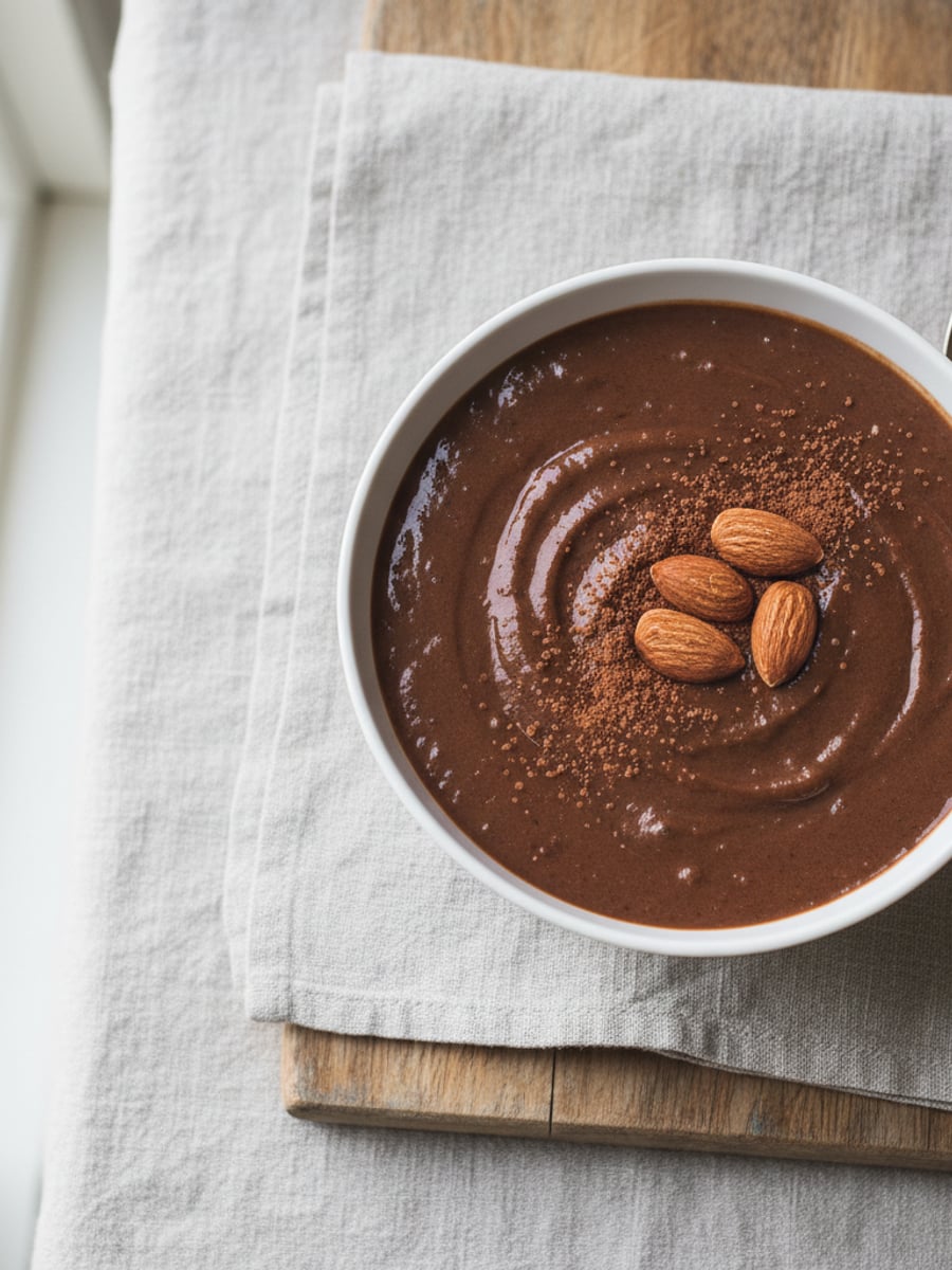 AI-bild: Chokladprotein-smoothie