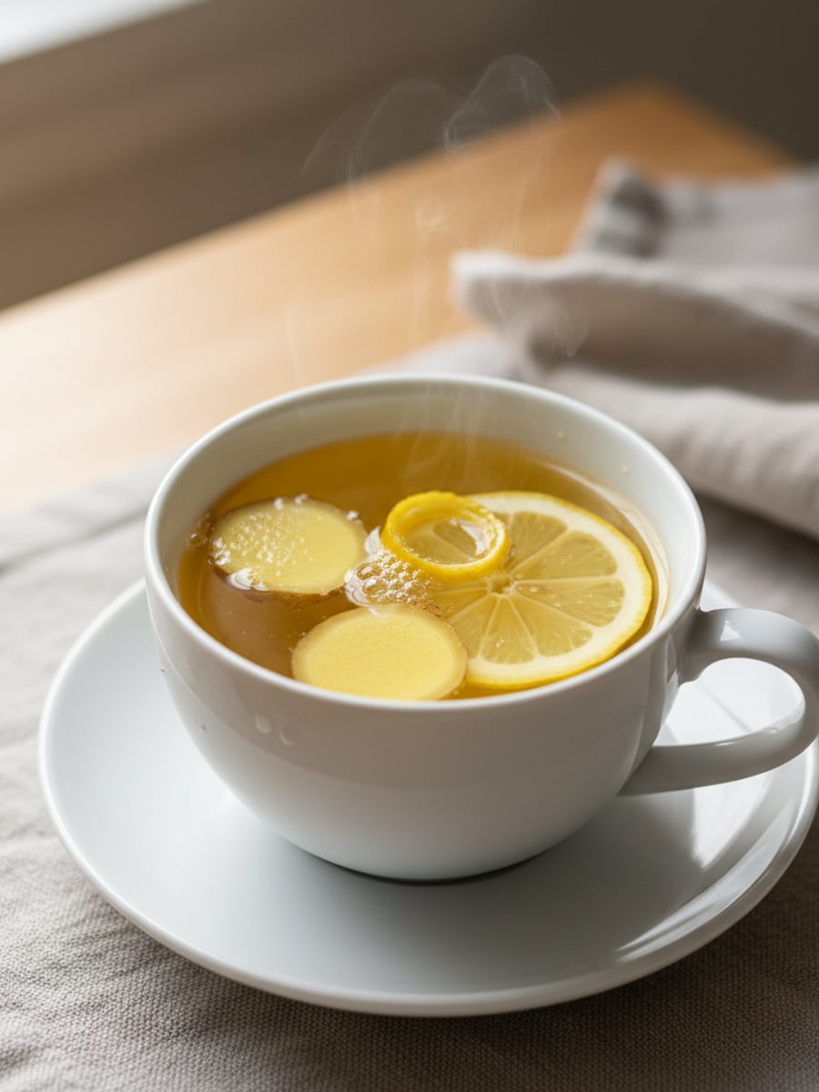 AI-bild: Citron-ingefära-te