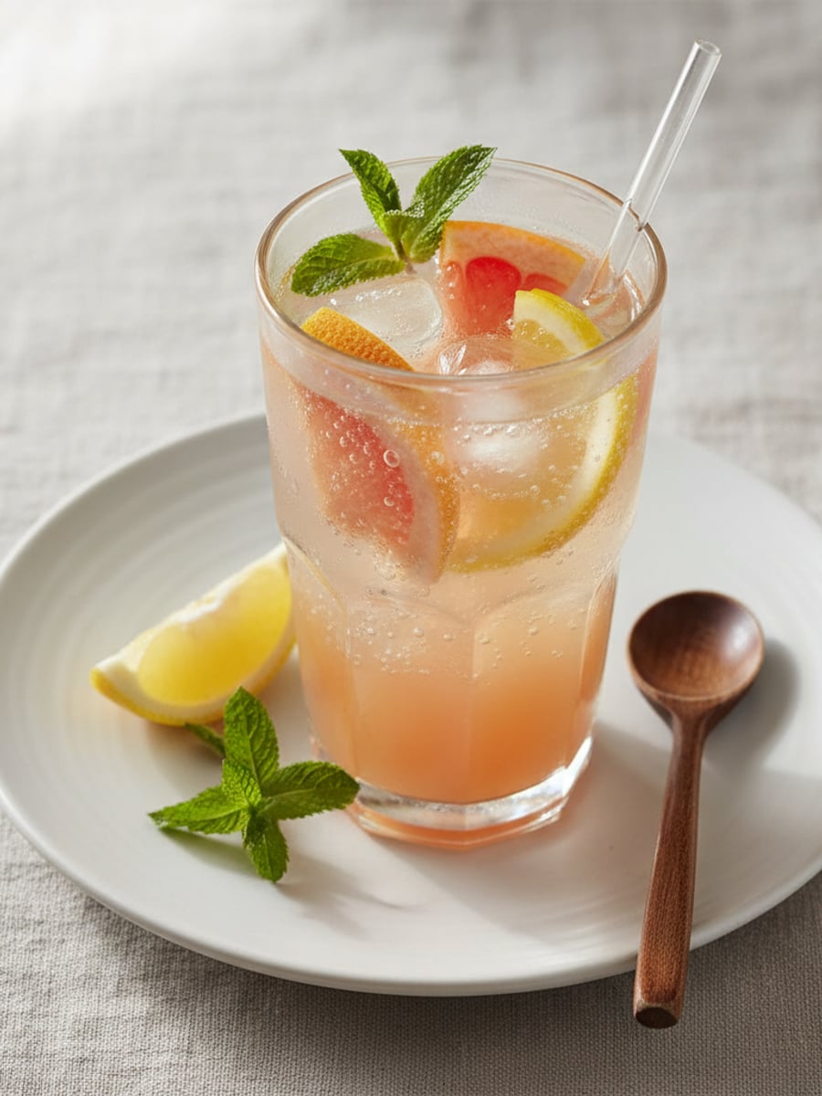 AI-bild: Citrus-spritz mocktail