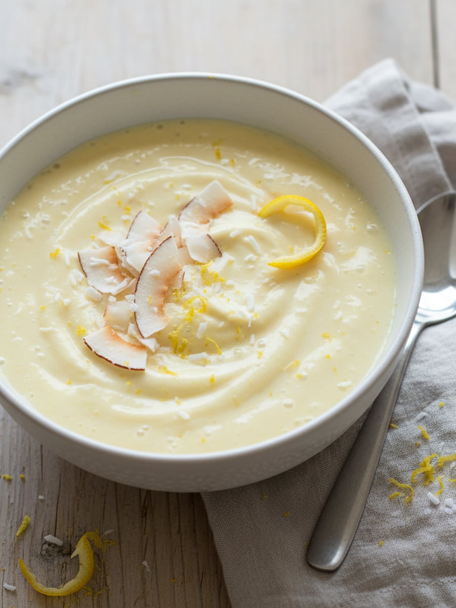 AI-bild: Kokos-citron smoothie