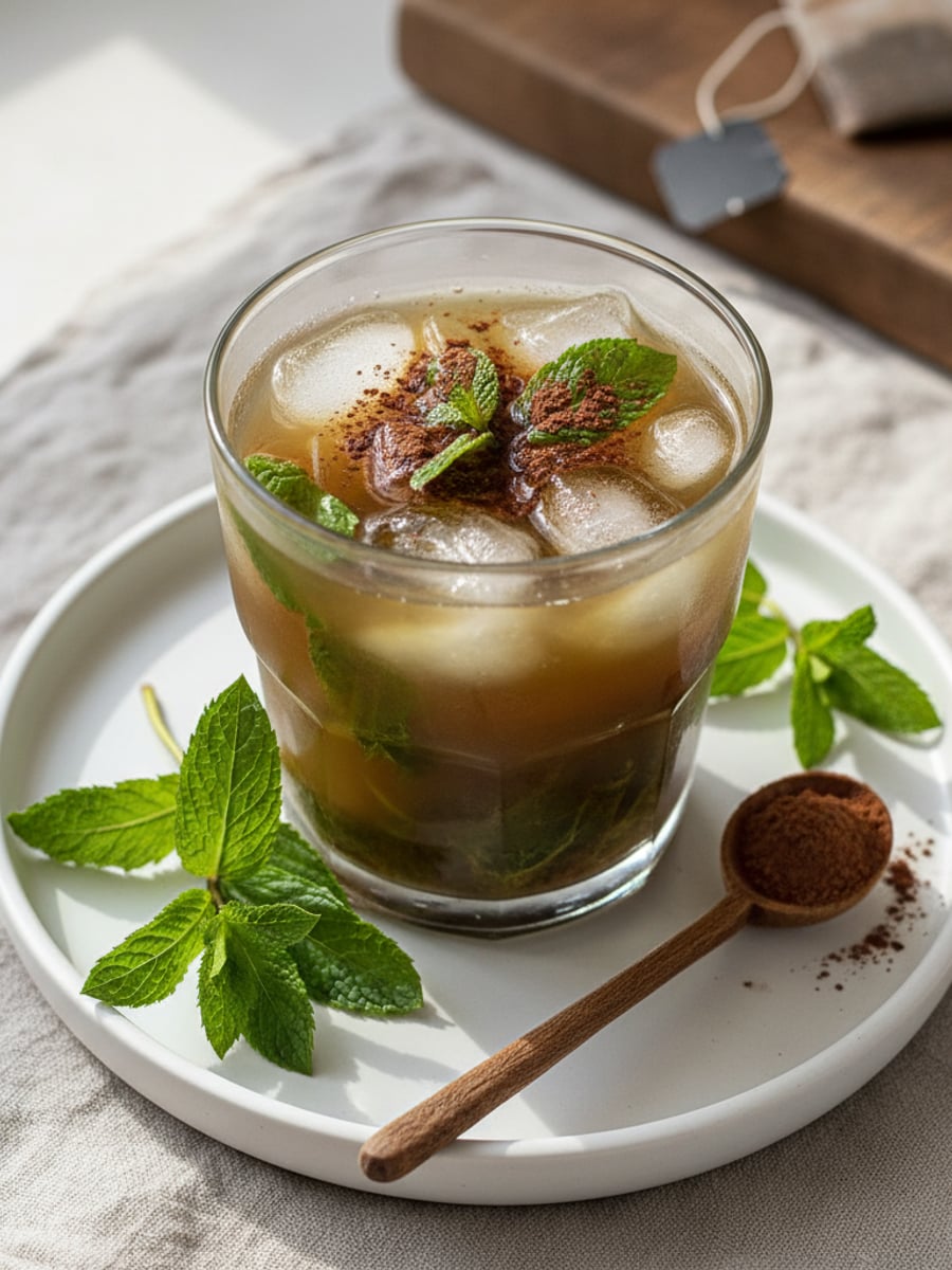 AI-bild: Mint-choklad iste