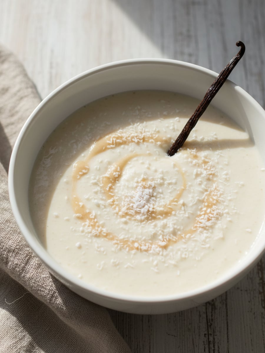 AI-bild: Vanilj-kokos smoothie