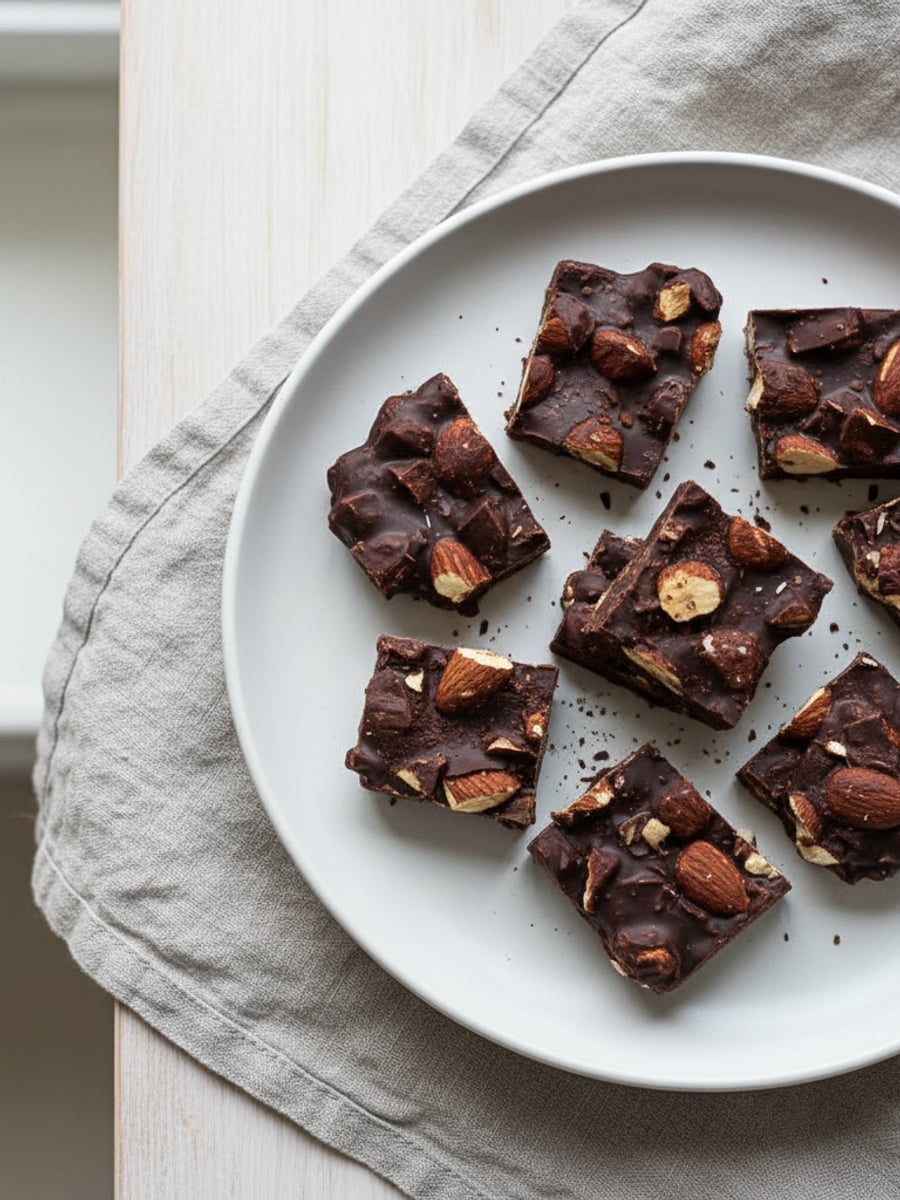 AI-bild: Mörk choklad-konfekt
