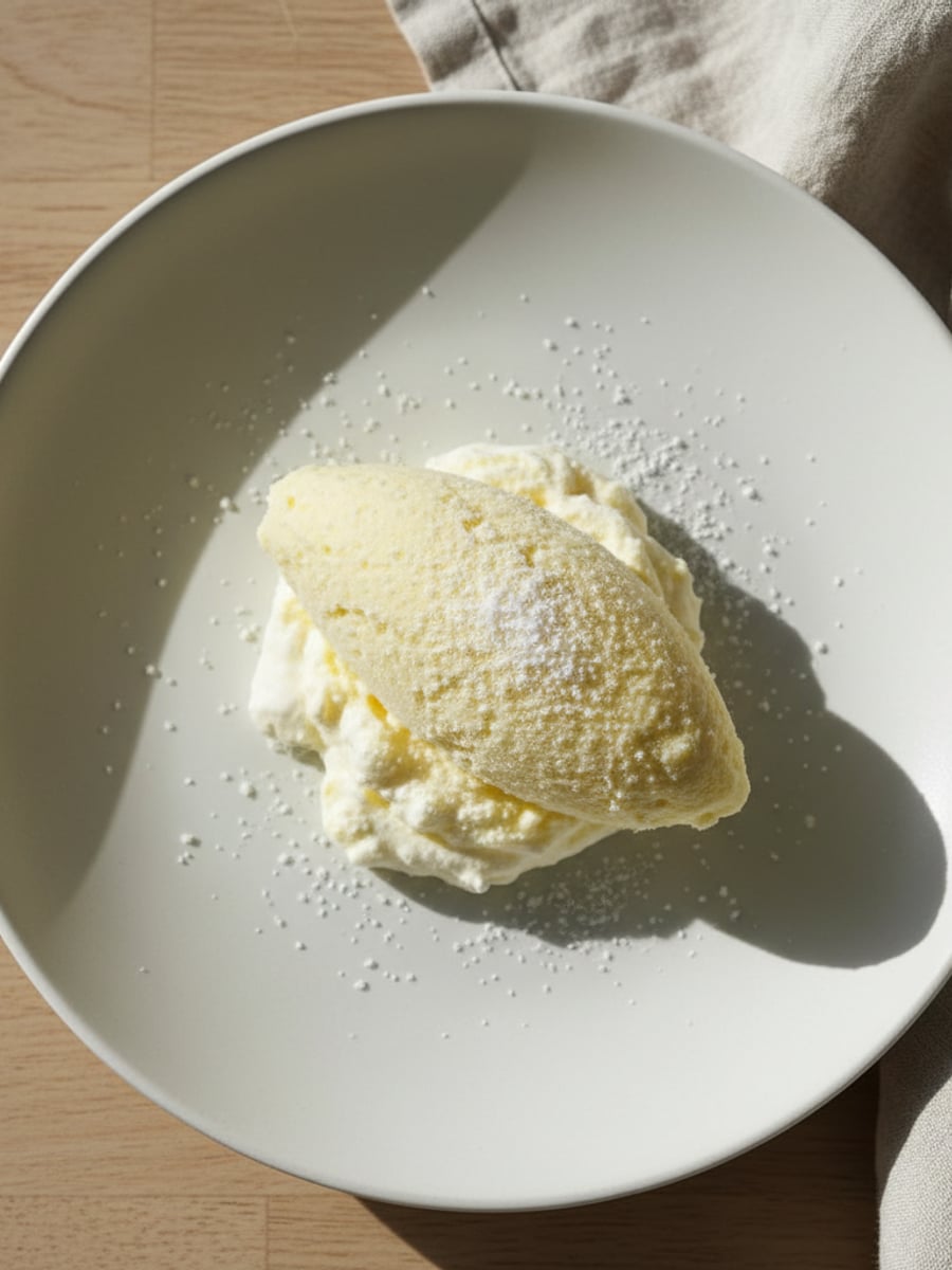 AI-bild: Frusen citronfromage