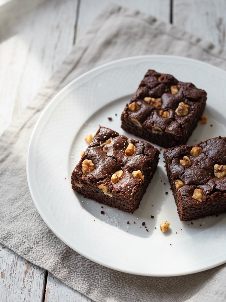 AI-bild: LCHF-brownies med valnötter