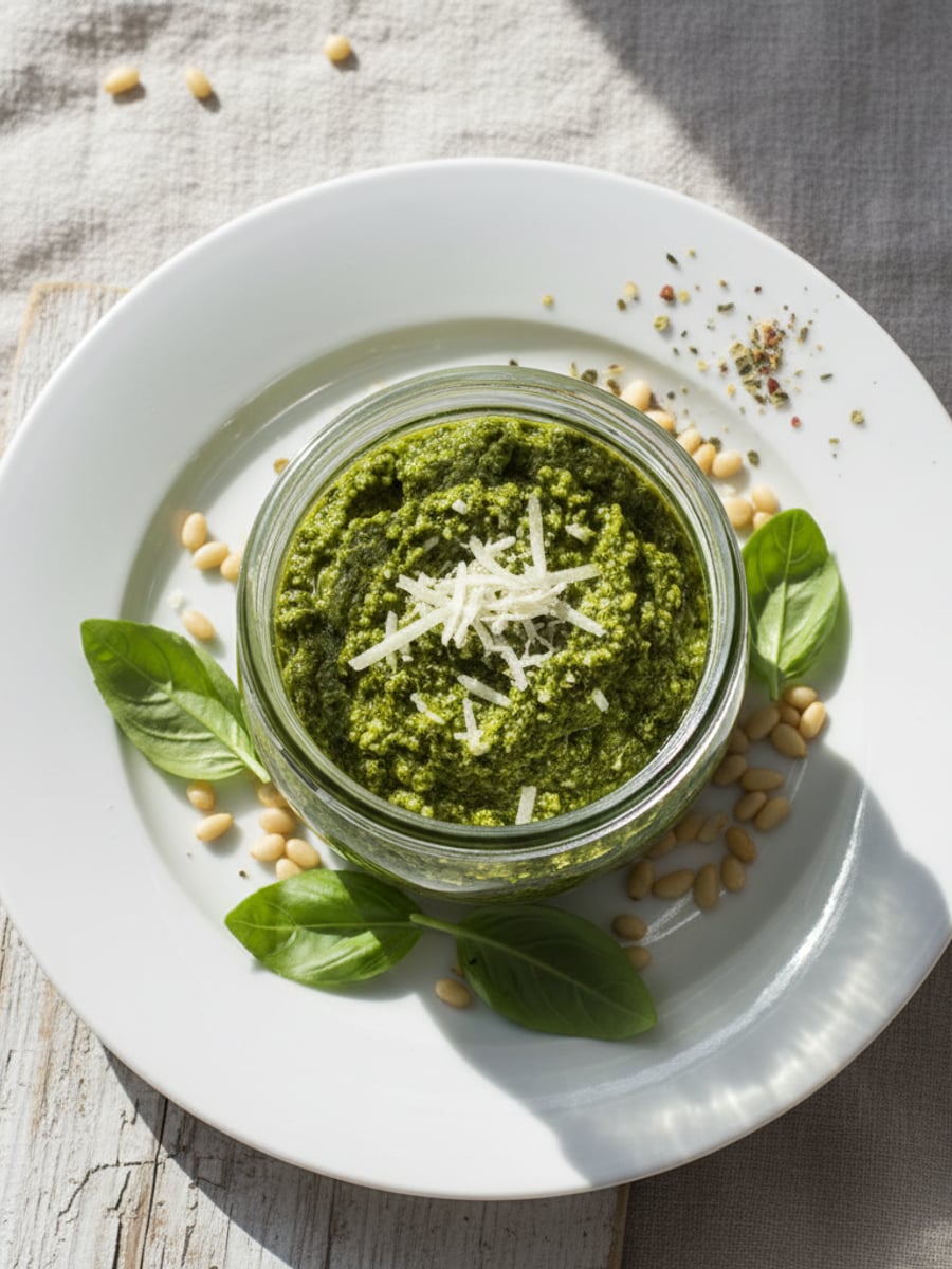 AI-bild: Pesto på burk