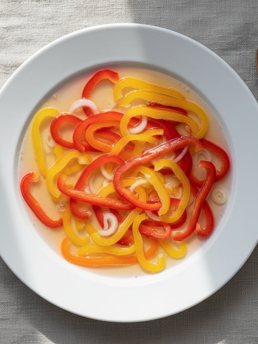 AI-bild: Picklad paprika, syrlig