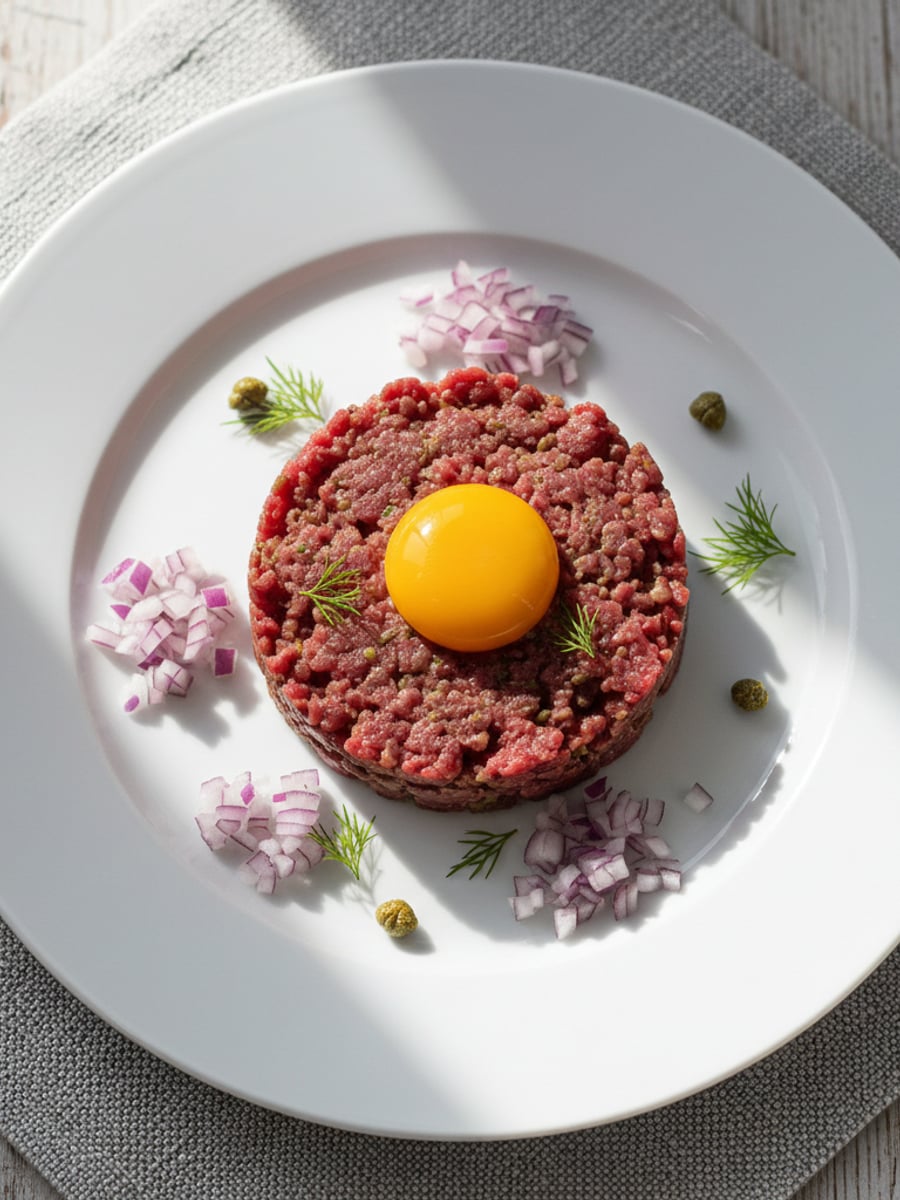 AI-bild: Klassisk biff-tartar