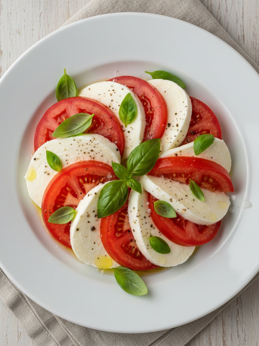 AI-bild: Mozzarella-tomat-tornette