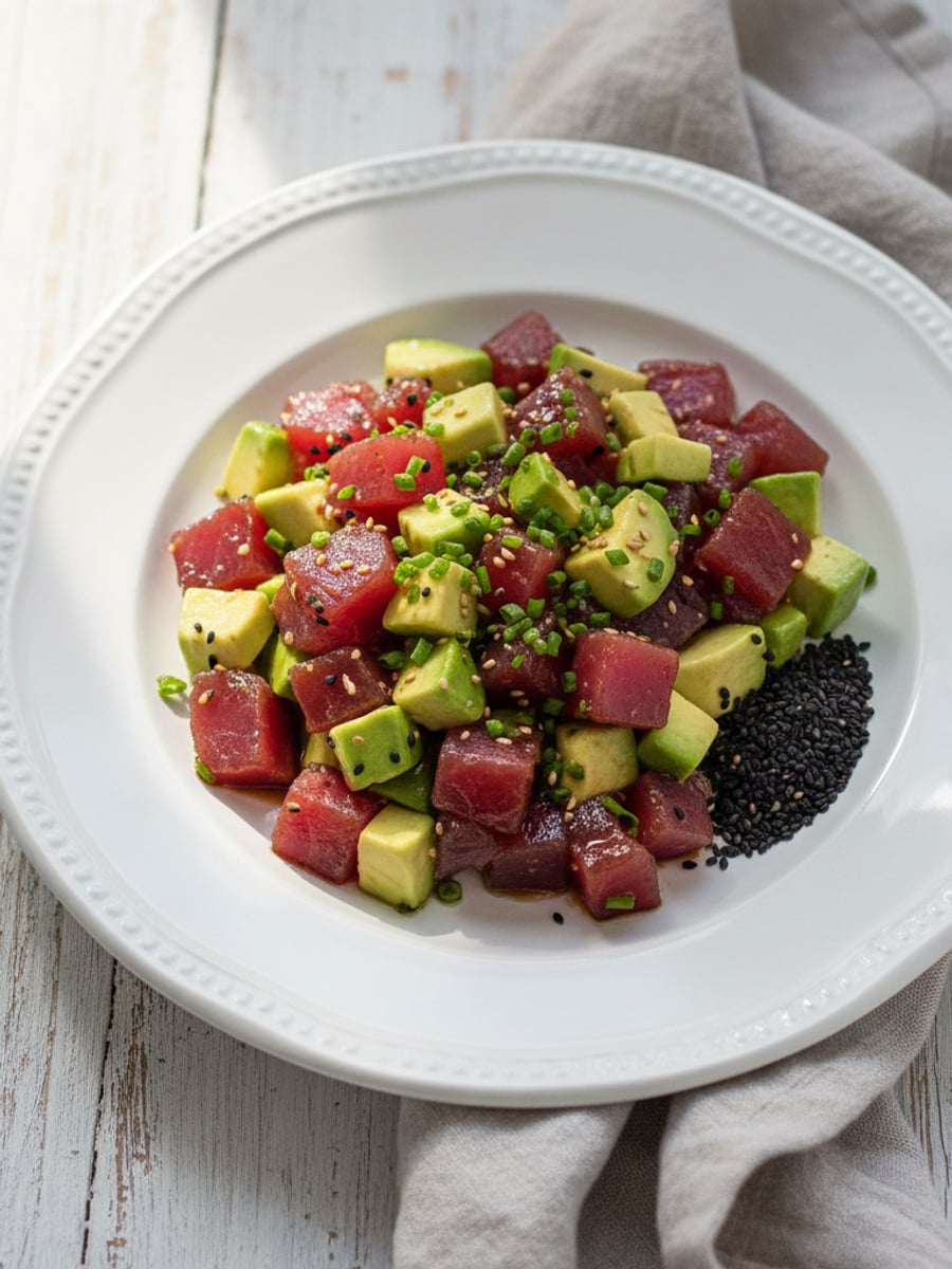 AI-bild: Tonfisk-tartar med avokado