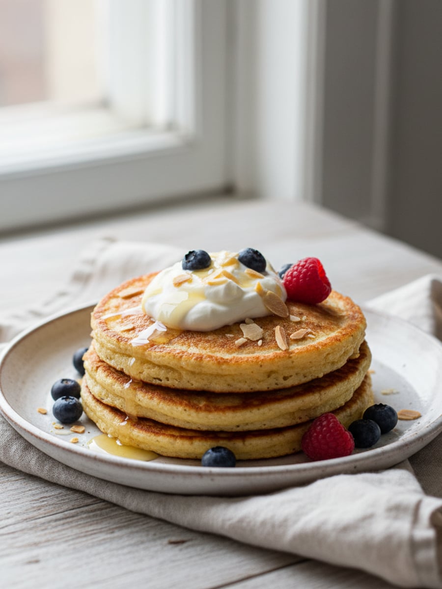 AI-bild: Protein-pannkakor