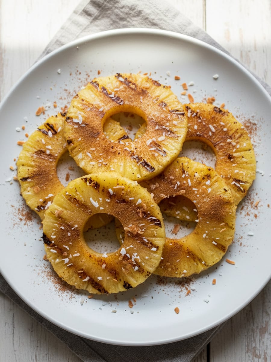 AI-bild: Grillad ananas (LCHF-portion)