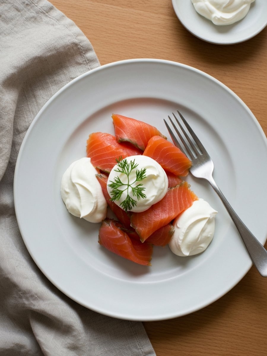 AI-bild: Julbord: gravad lax med dilltartsa s