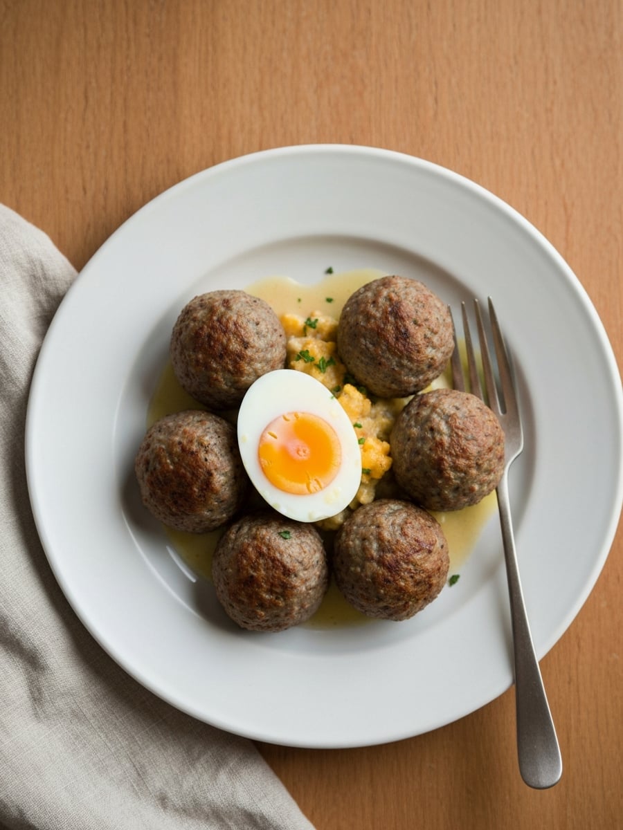 AI-bild: Köttbullar med gräddsa s (klassisk husmans)