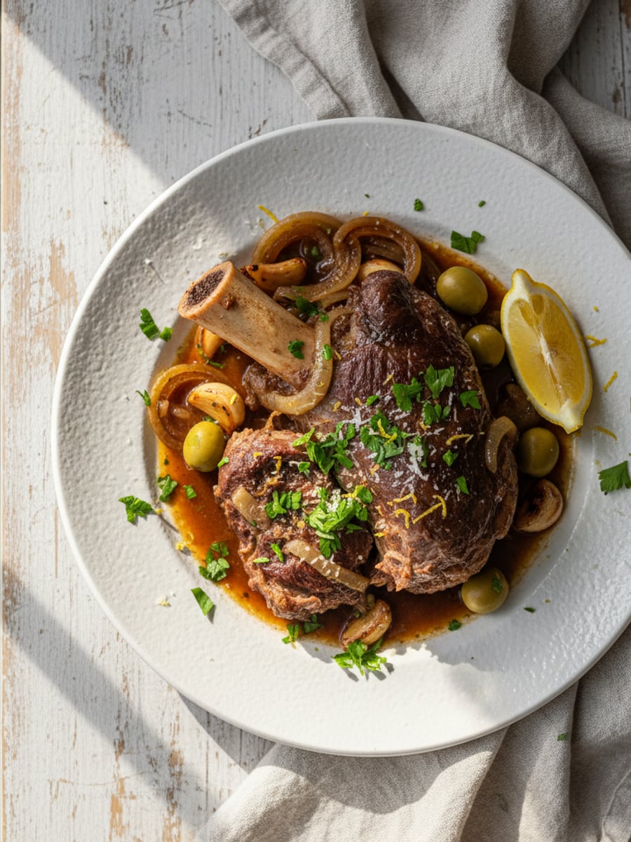 AI-bild: Osso bucco kalvskank