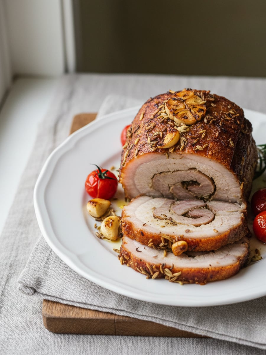 AI-bild: Italiensk porchetta
