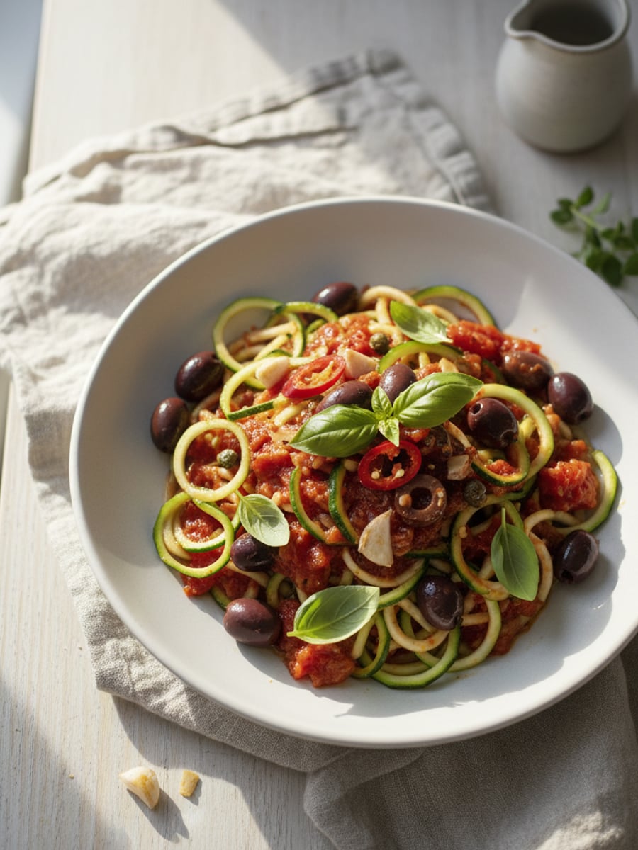 AI-bild: Zoodles puttanesca
