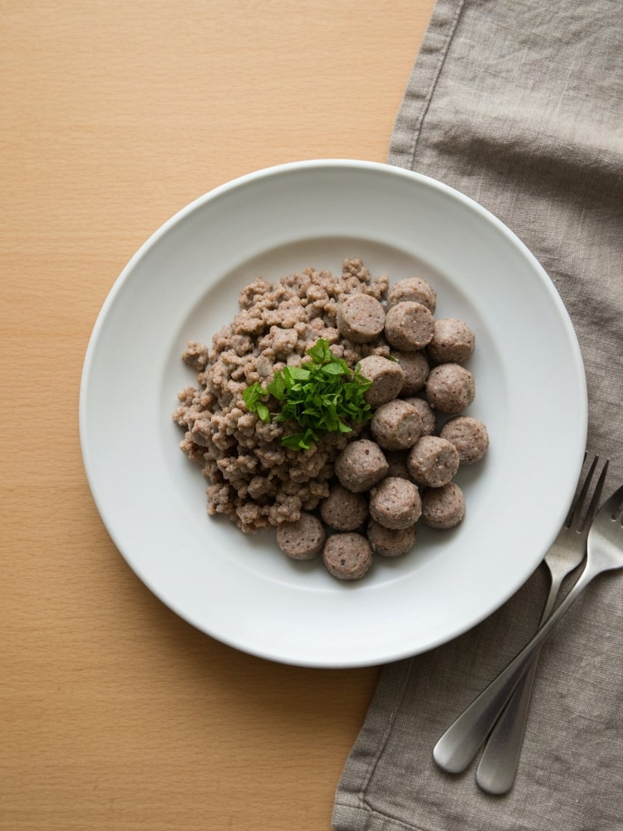 AI-bild: Sjömansbiff LCHF (utan potatis)