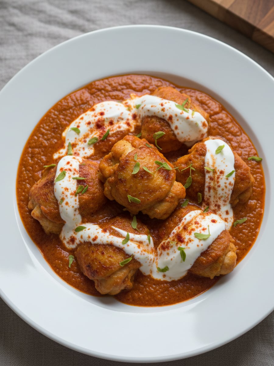 AI-bild: Tikka masala med kyckling