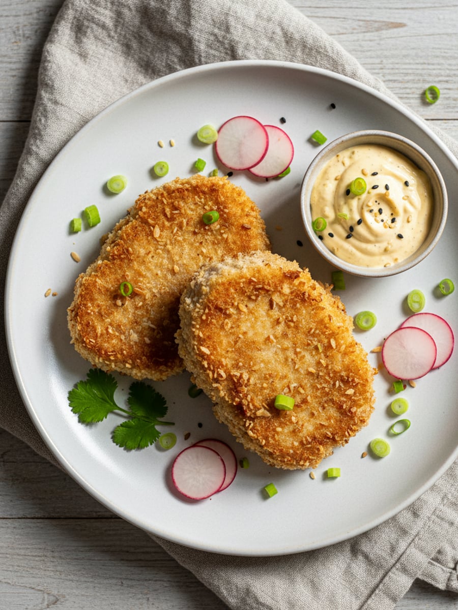 AI-bild: Tonkatsu-style fläskschnitzel (LCHF)