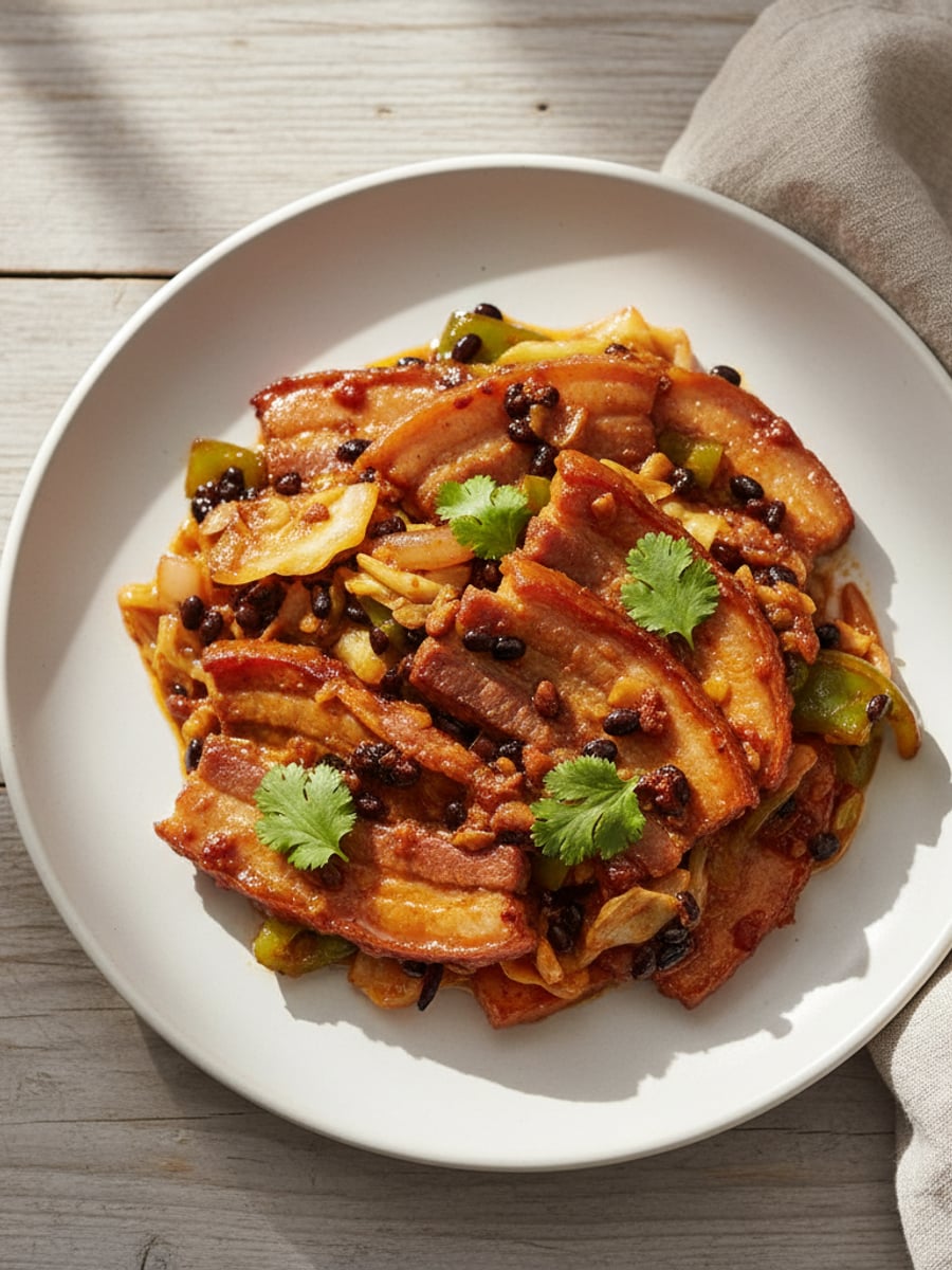AI-bild: Twice-cooked pork (sichuan)