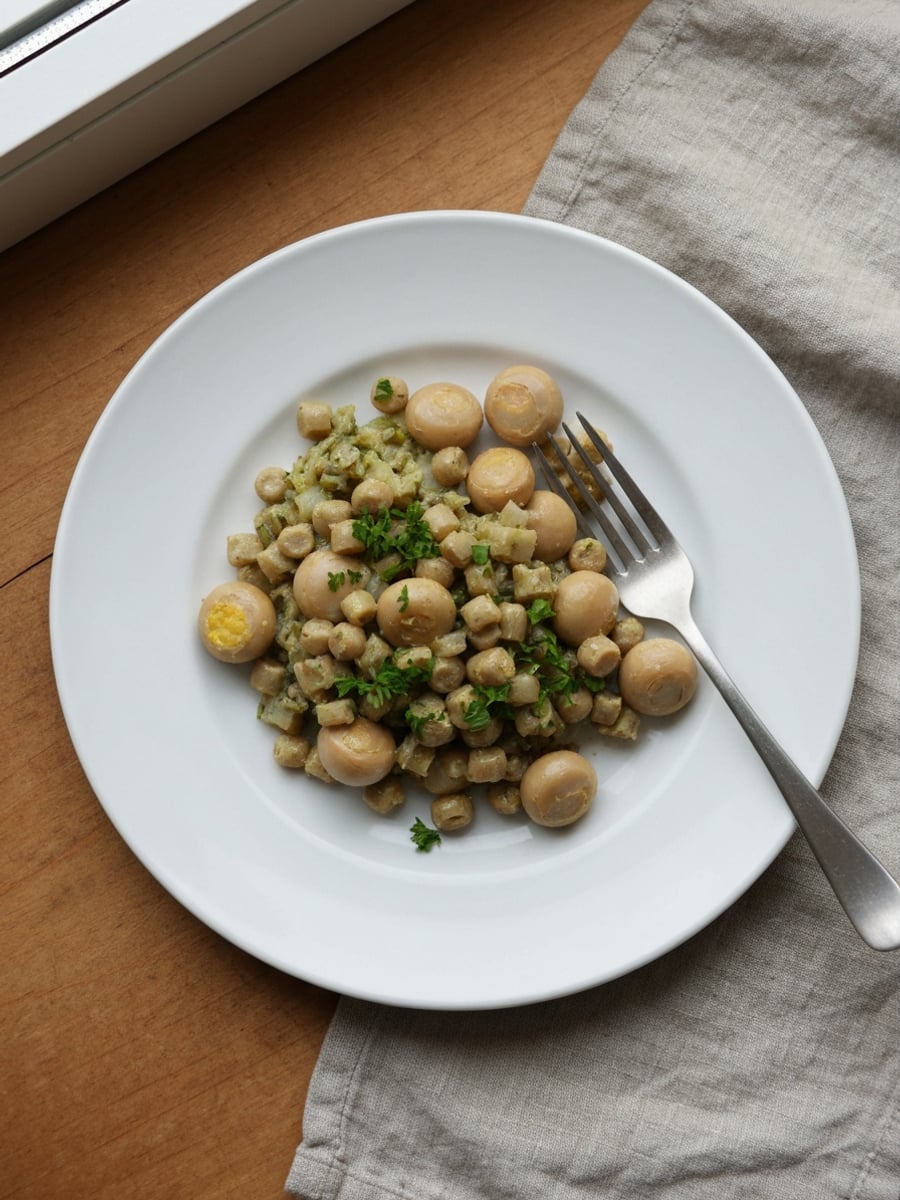 AI-bild: Wallenbergare med smortstekta bräckta gurkor