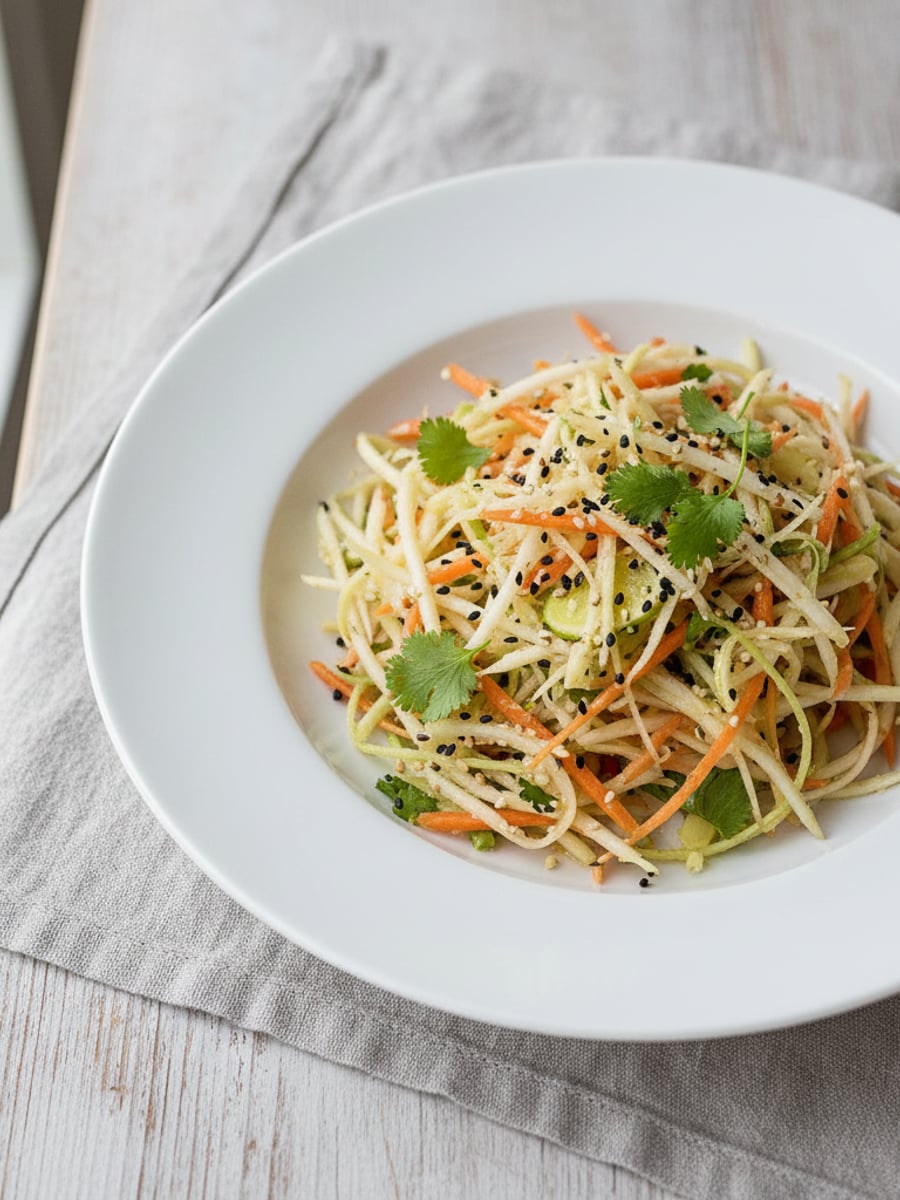 AI-bild: Kålrabbi-sallad med ingefära
