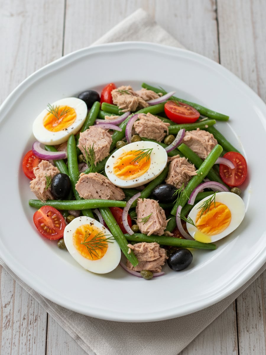 AI-bild: Tonfisk-Niçoise (LCHF)