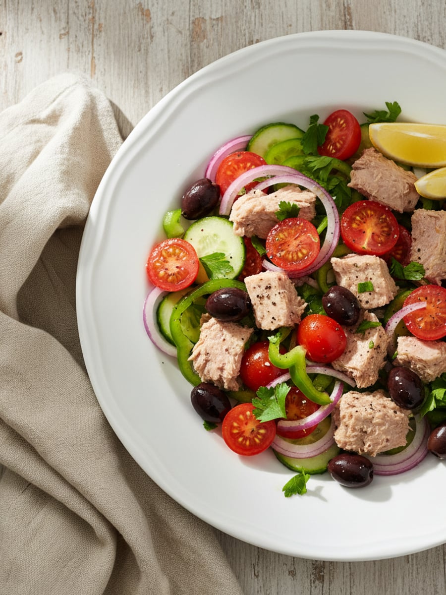 AI-bild: Medelhavs-tonfisksallad