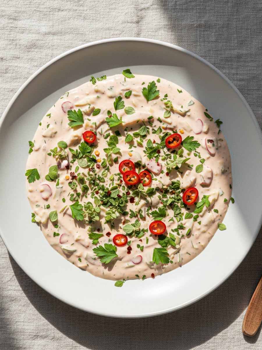 AI-bild: Rosa chimichurri