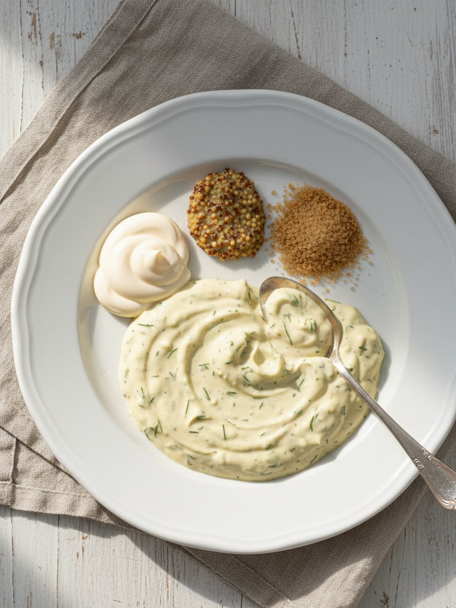 AI-bild: Hovmästarsås till gravlax