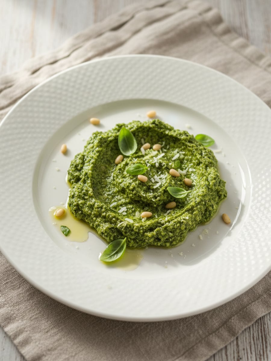 AI-bild: Pesto genovese (pinjenötter)