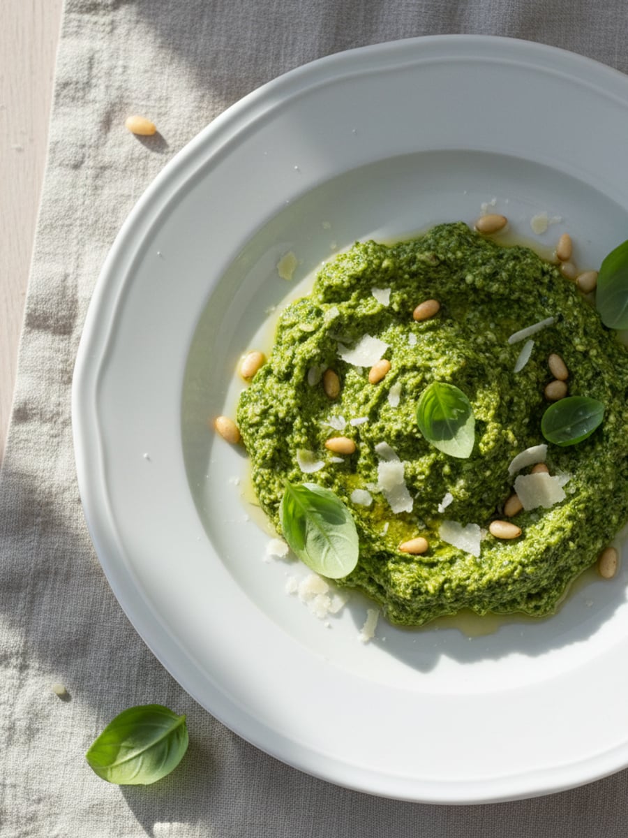 AI-bild: Klassisk grön pesto