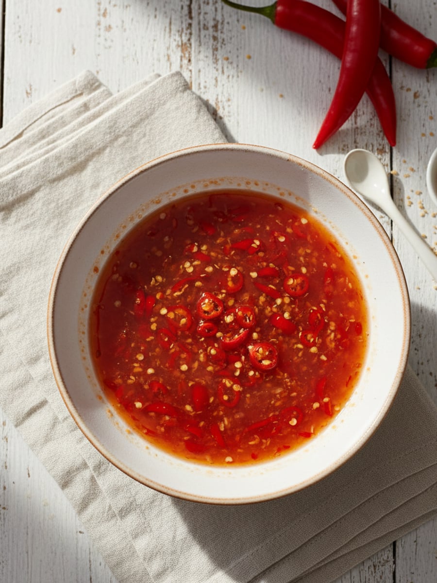 AI-bild: Sweet chili-sås (sukrin)