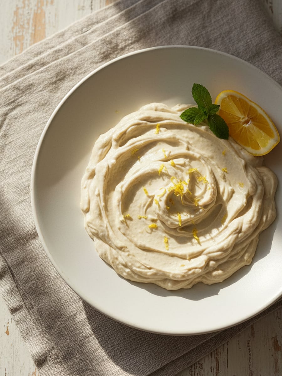 AI-bild: Tahinikram med citron