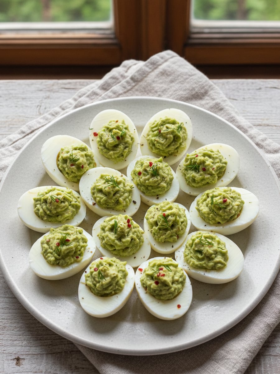 AI-bild: Avokado-deviled-eggs