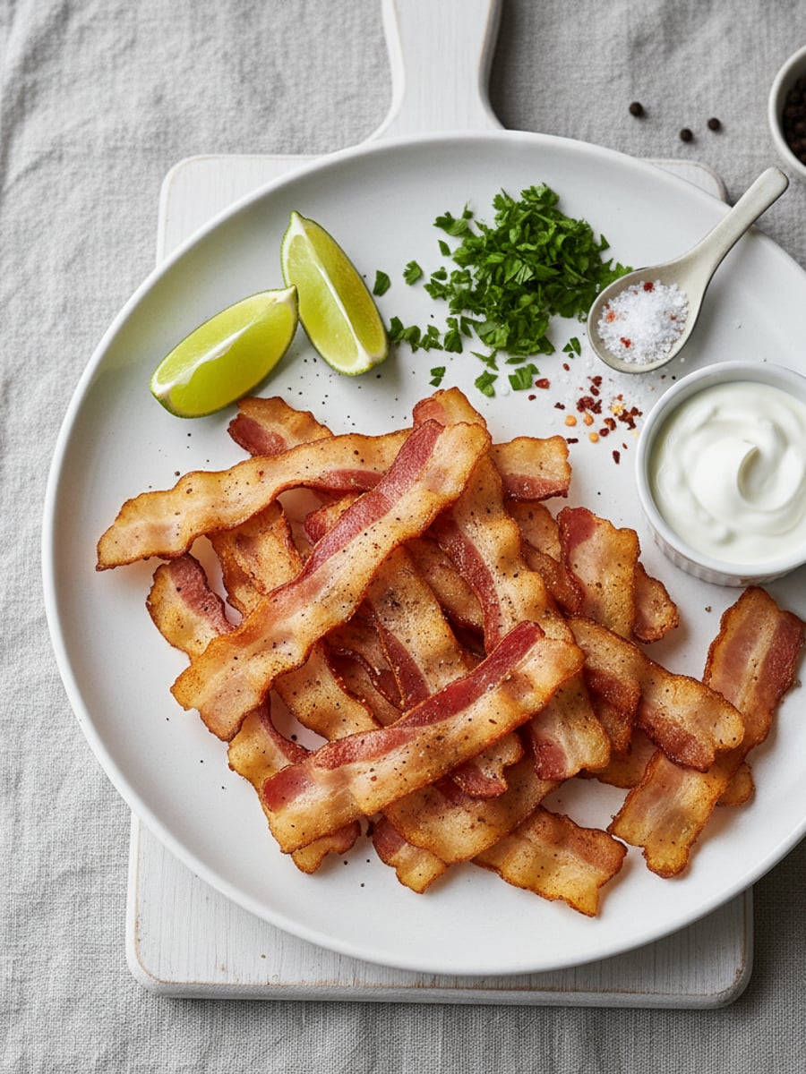 AI-bild: Krispigt kalkonbacon