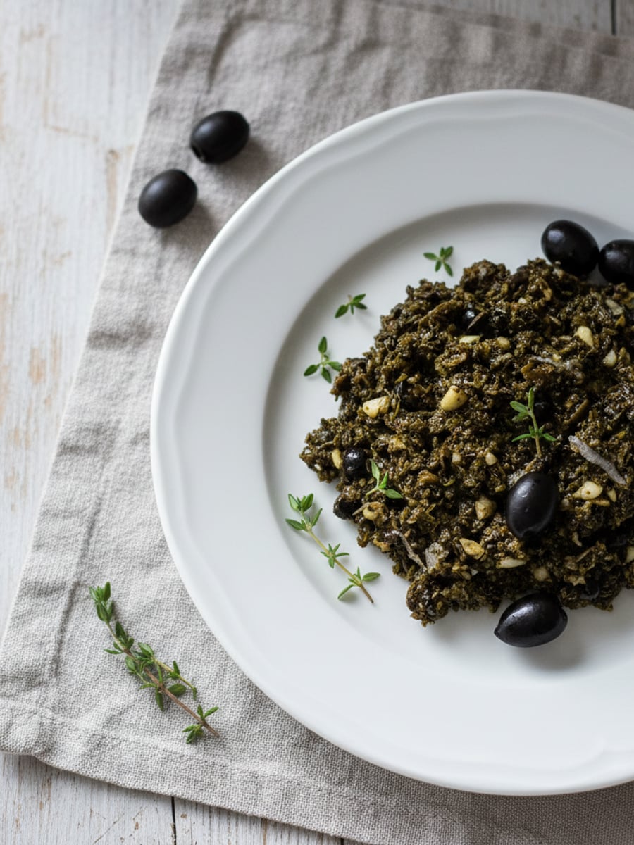 AI-bild: Olivpaté (tapenade)