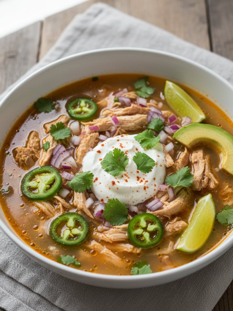 AI-bild: Mexikansk kycklingsoppa (LCHF)