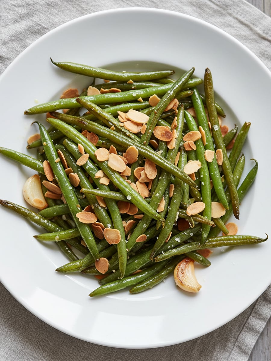 AI-bild: Haricots verts med mandel